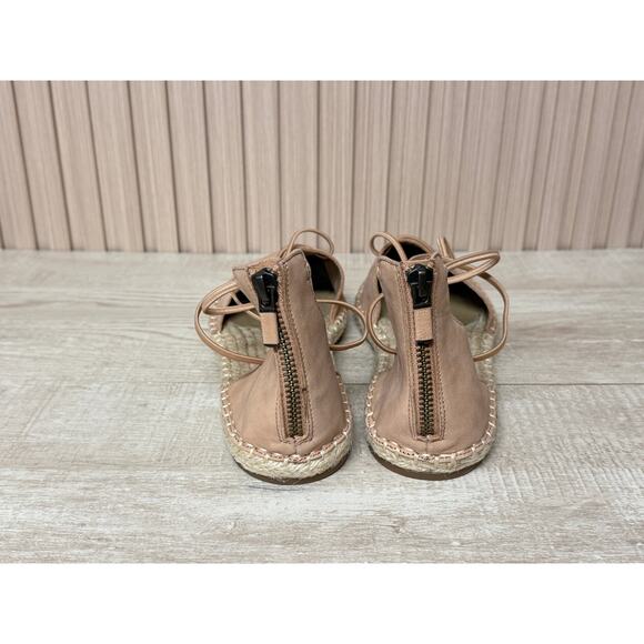 Eileen Fisher Lee Ballet Espadrille Suede Flat Sandals Sz 8 Womens Shoes - Picture 4 of 13